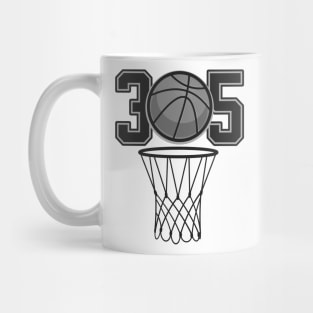 305 Miami Basketball Hoops Mug